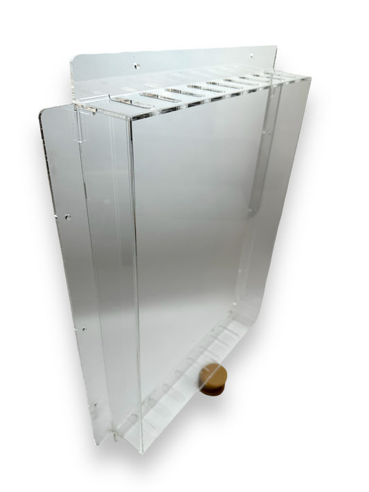 Custom Made Wall Mounted Acrylic Laboratory Cover - Wall Mounted Acrylic Case With Ventilation Holes