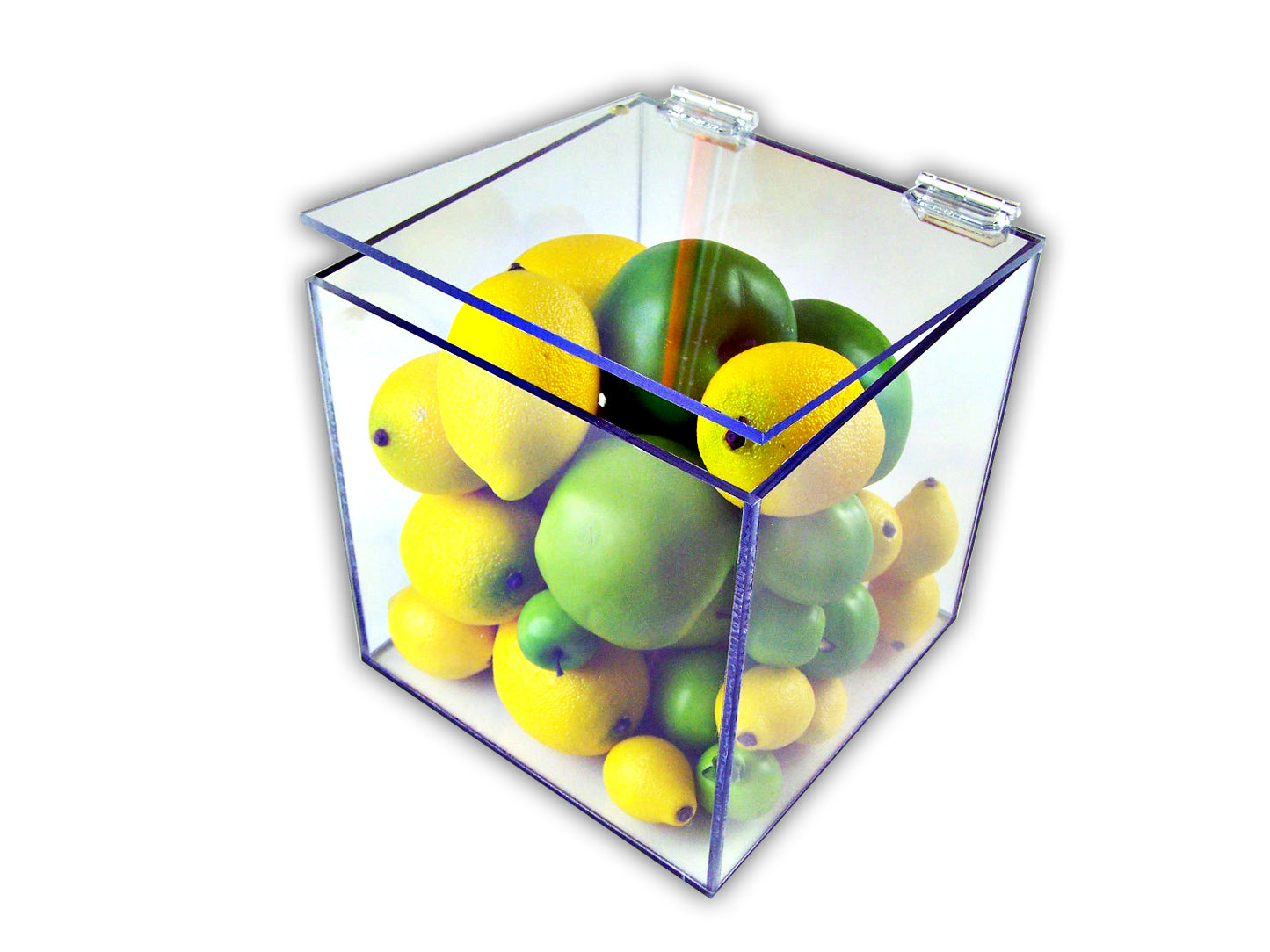 Custom Size Clear Polycarbonate Lexan Box With Hinged Top Lid