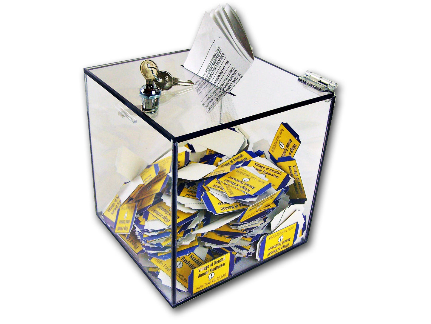 Custom Made Acrylic Musician Tip Jar Box
