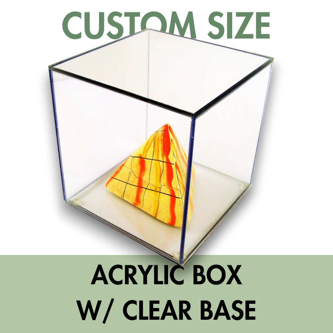 Custom Size Acrylic Display Box with Clear Base