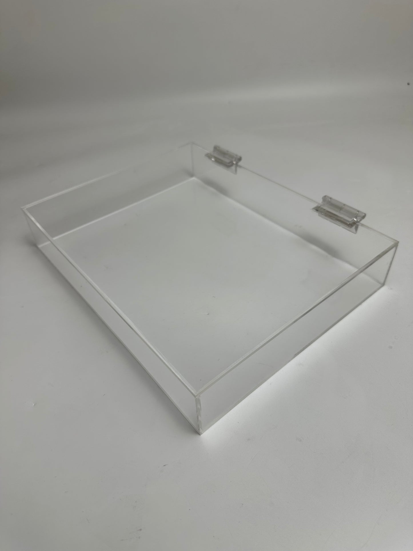 Custom made clear acrylic display tray