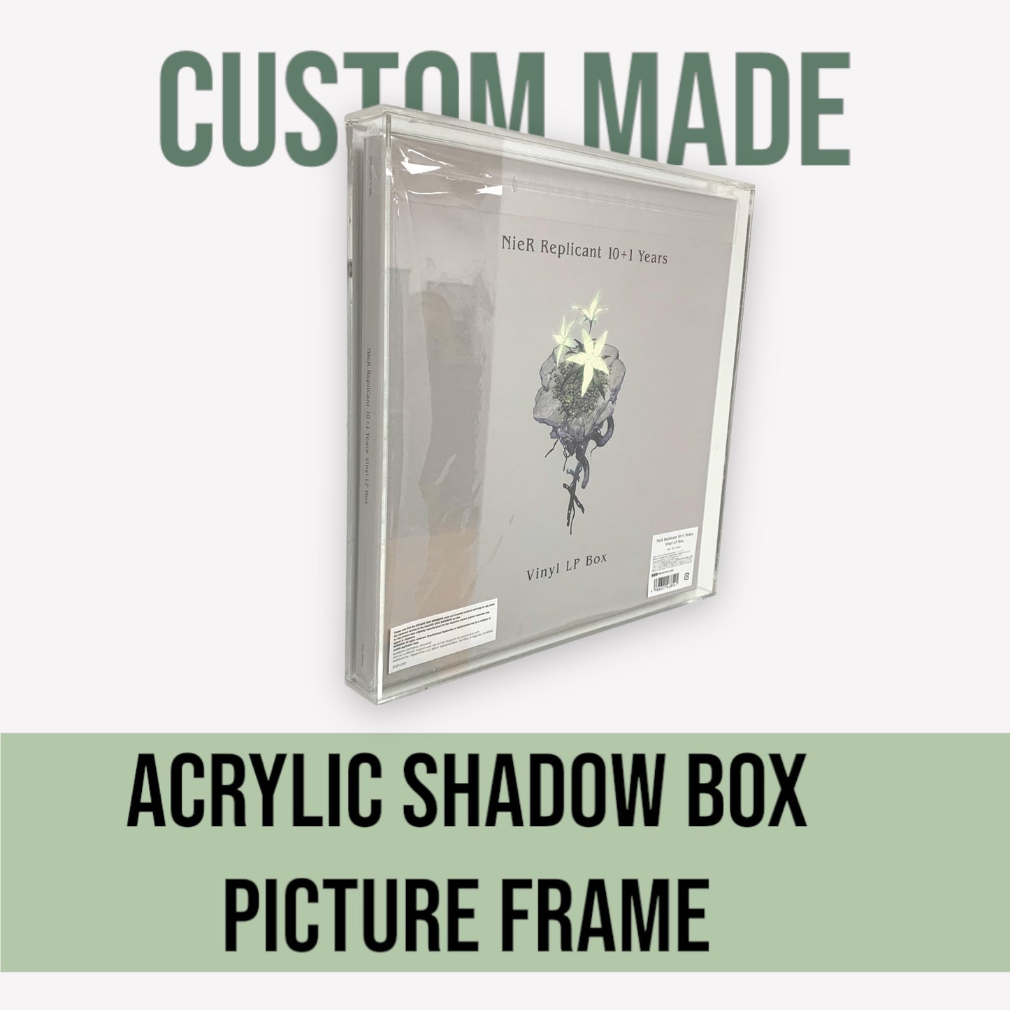 Acrylic Wall Frame With Black Base - Custom Made