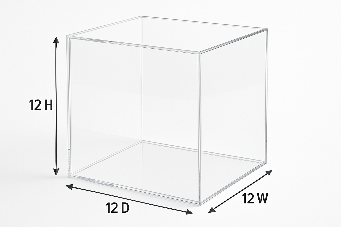 Pleximart selling 5 sided clear acrylic display boxes and cases