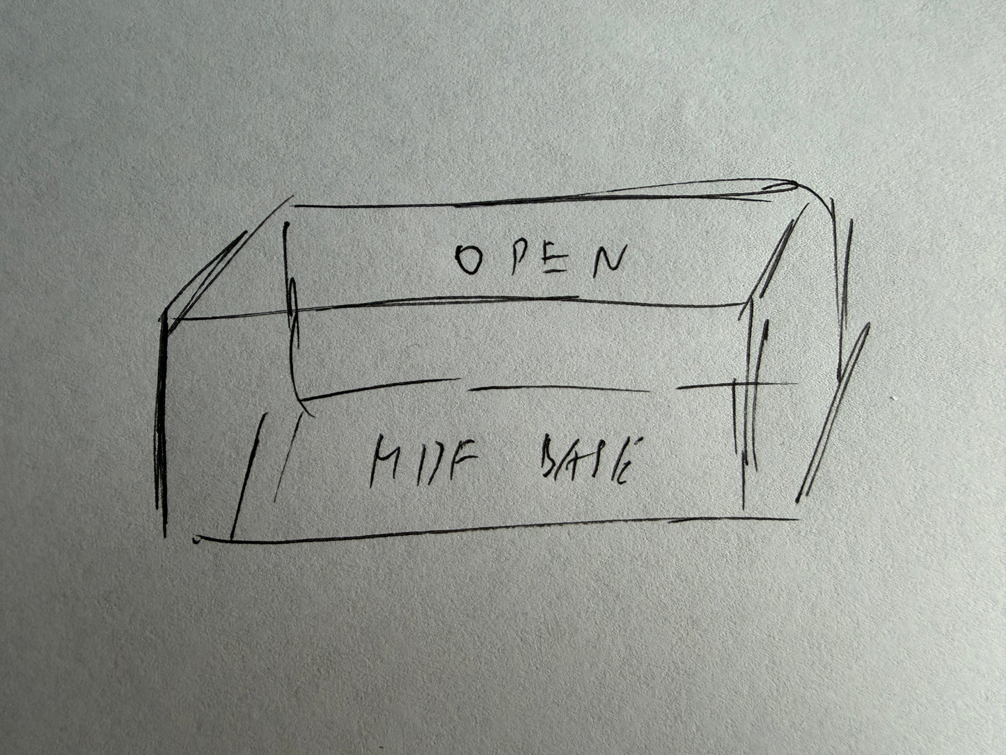 Custom made clear acrylic pastries display with wood mdf base