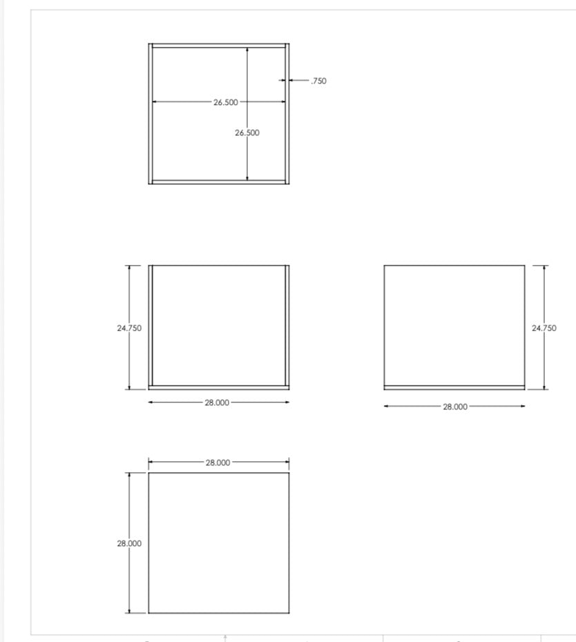 Custom Made Clear Acrylic Box 1/2" Thick Watertight - To Hold Water
