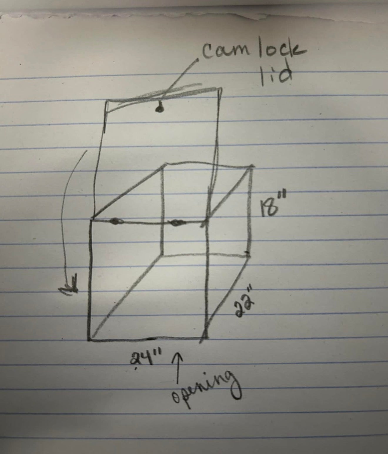 Custom Made Clear Lexan Polycarbonate Box With A Hinged Door With A Cam Lock.