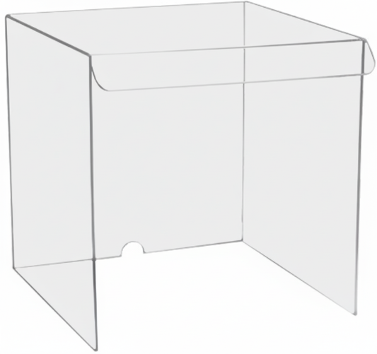 Custom Made Draft Shield Three Sided Lexan Polycarbonate Box