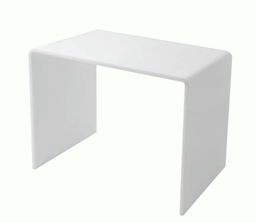 Custom Made Opaque White Acrylic In The U/bridge Shape Display Riser