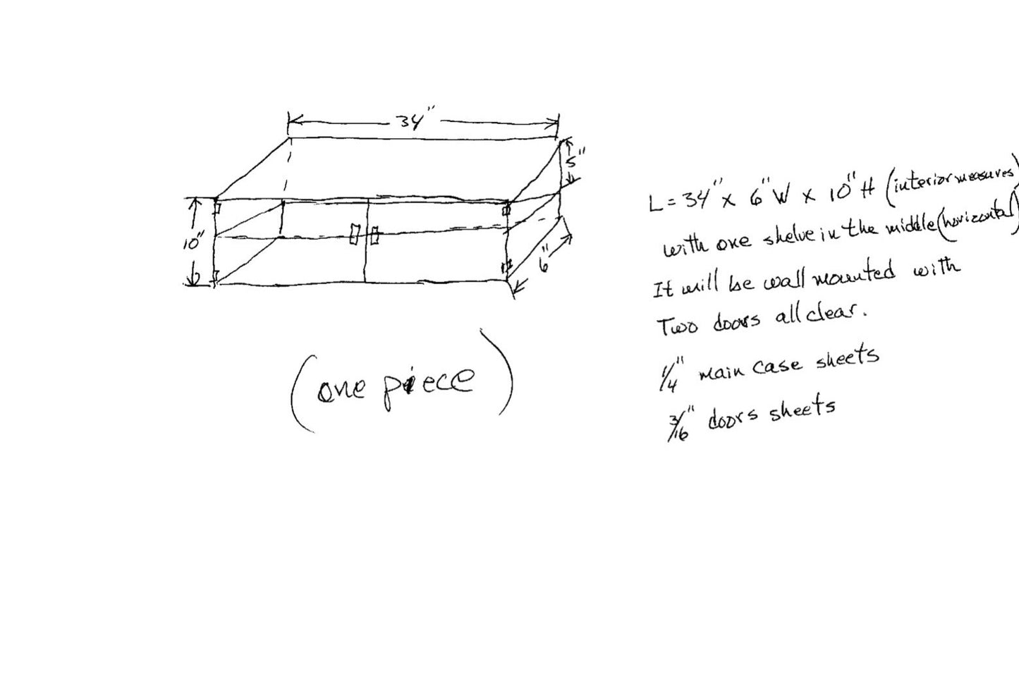 Custom Made Wall Mounted Acrylic Display Case With Two Doors (Car Model Display).