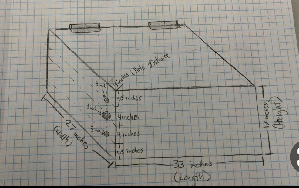 Custom made acrylic box for science use
