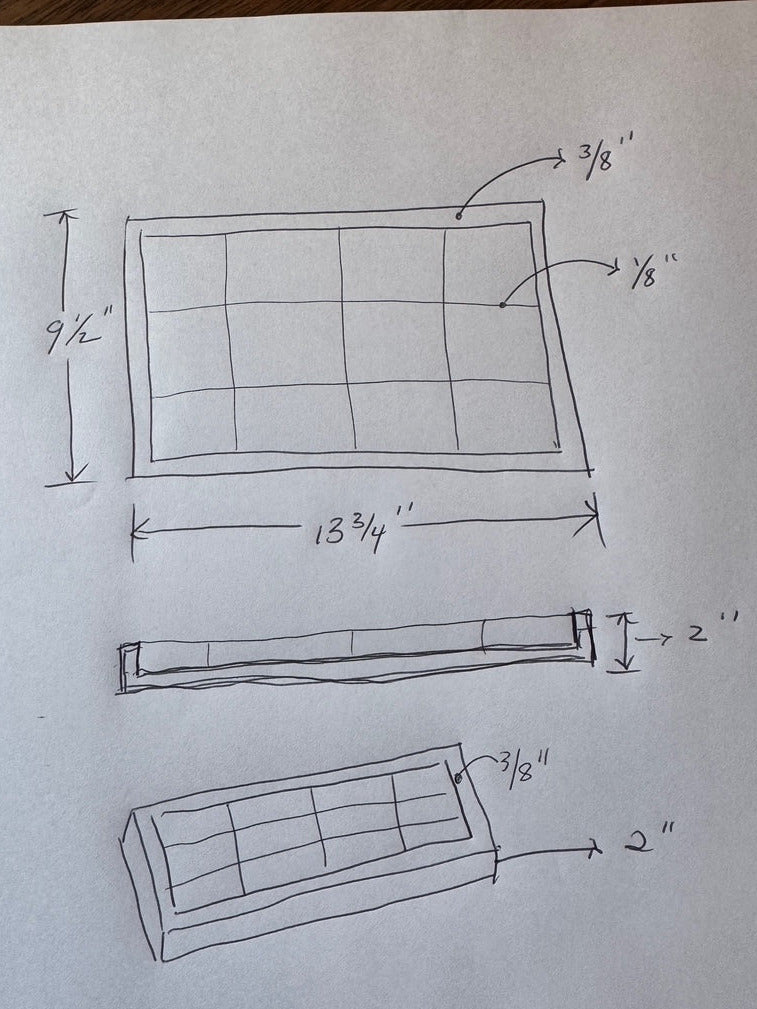 Full Size Custom Made Acrylic Box With Dividers