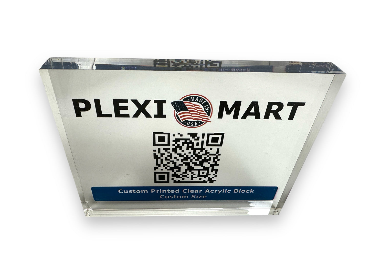 Custom print on acrylic block service