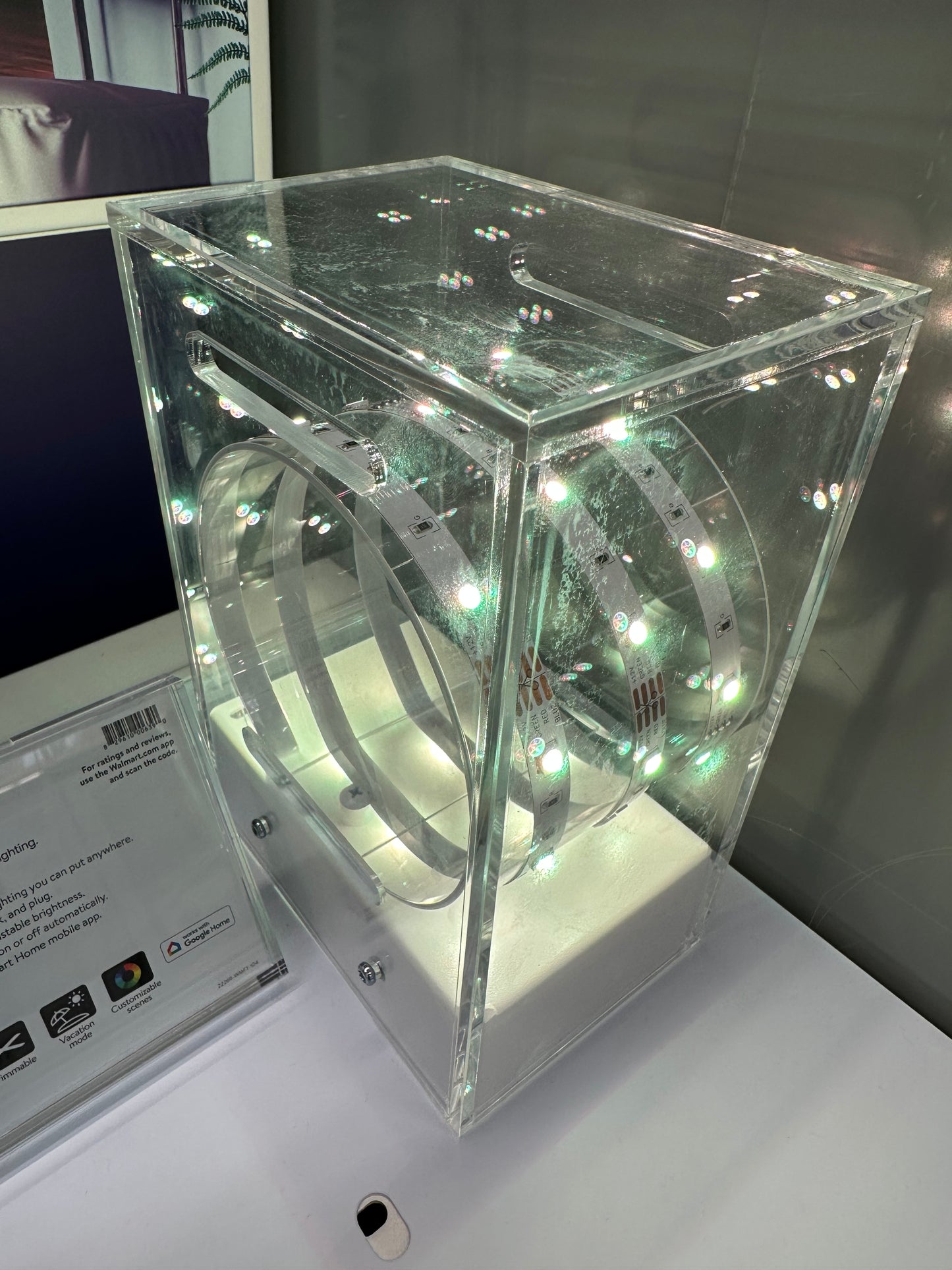 3/8" thick heavy duty custom made clear acrylic box