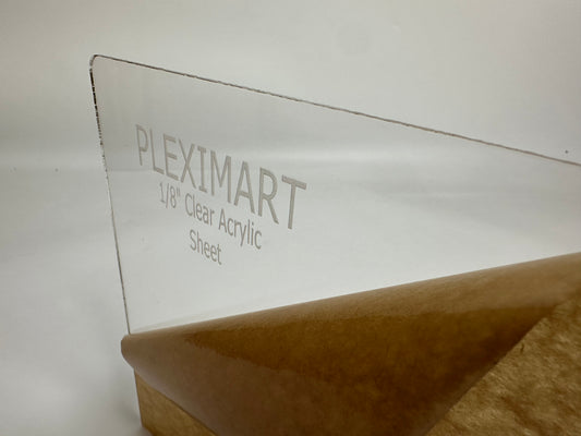 1/8 clear acrylic plexiglass sheet cut to size