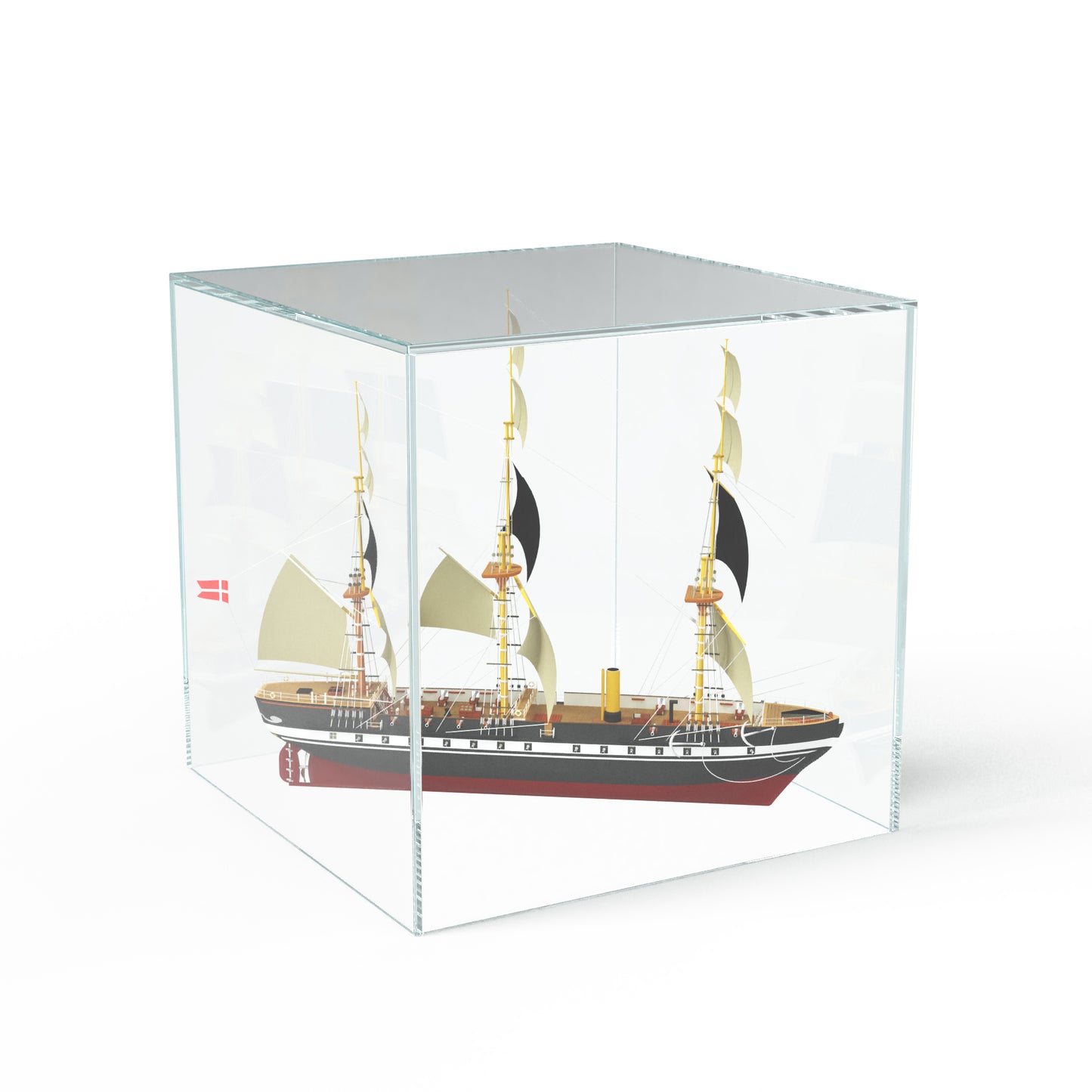 boat ship custom made acrylic case