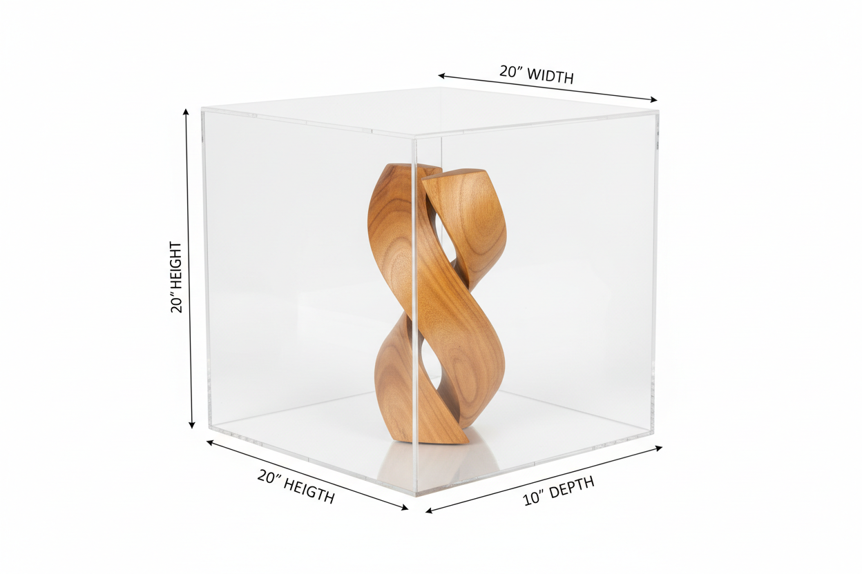 Custom Made Museum Acrylic Display Case we can fabricate for you