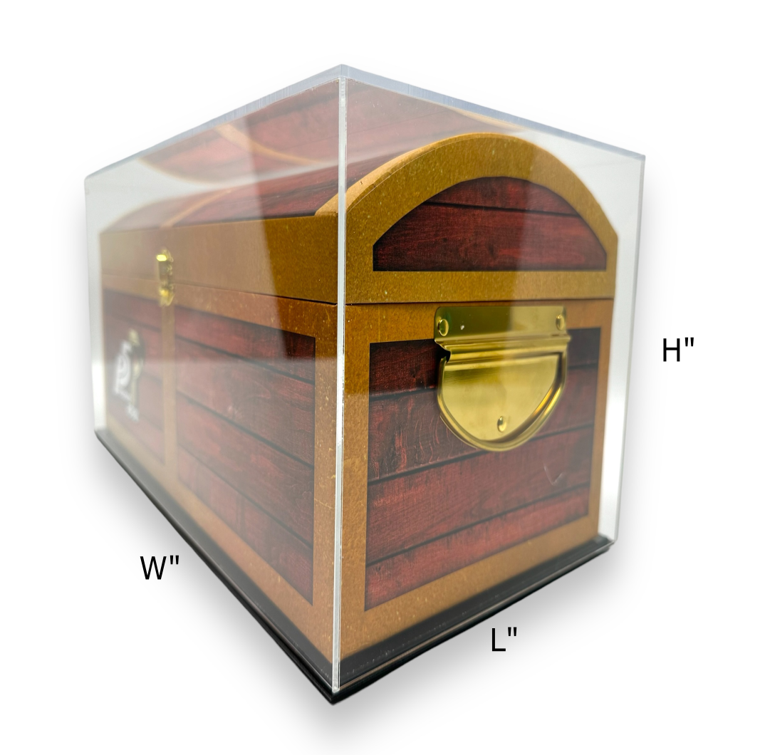 custom made clear acrylic plexiglass display case for collectibles
