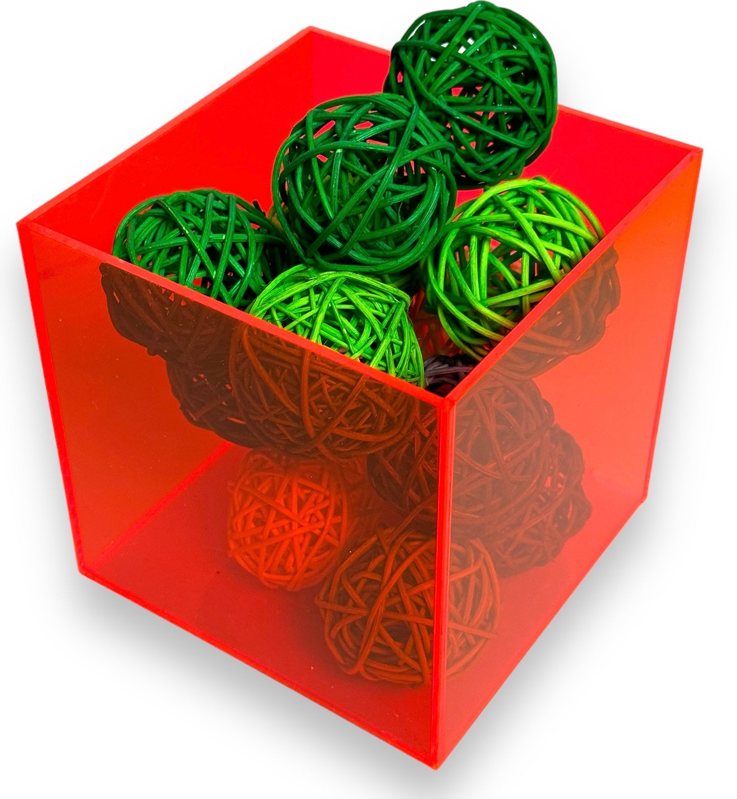 Set Of 3 Custom Fluorescent Acrylic Display Boxes