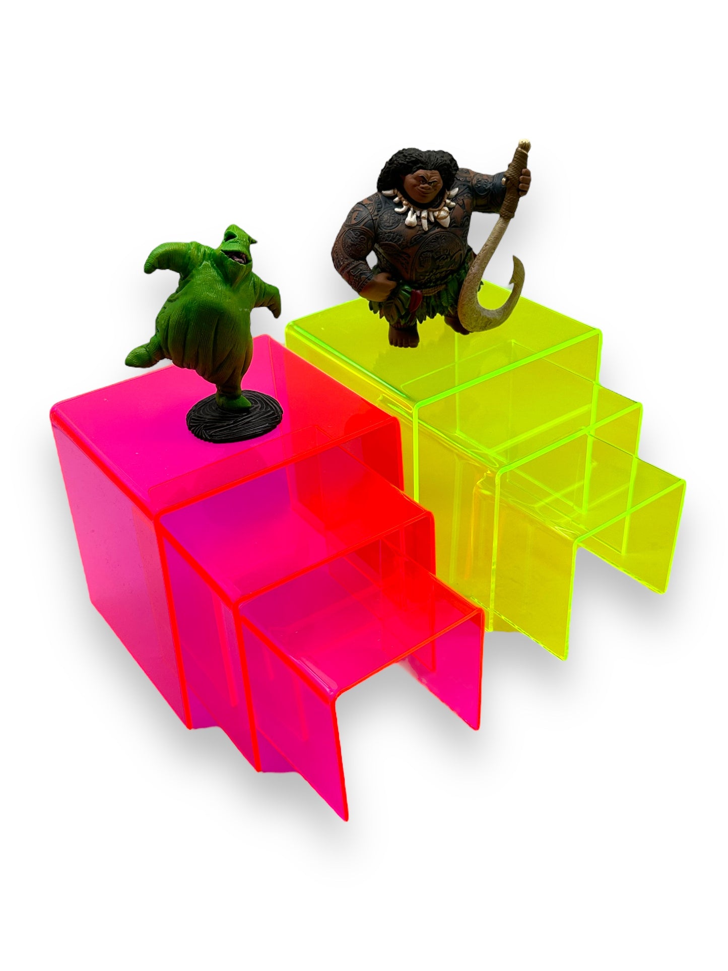 6 Pcs Acrylic Flourescent Risers - Acrylic Stands