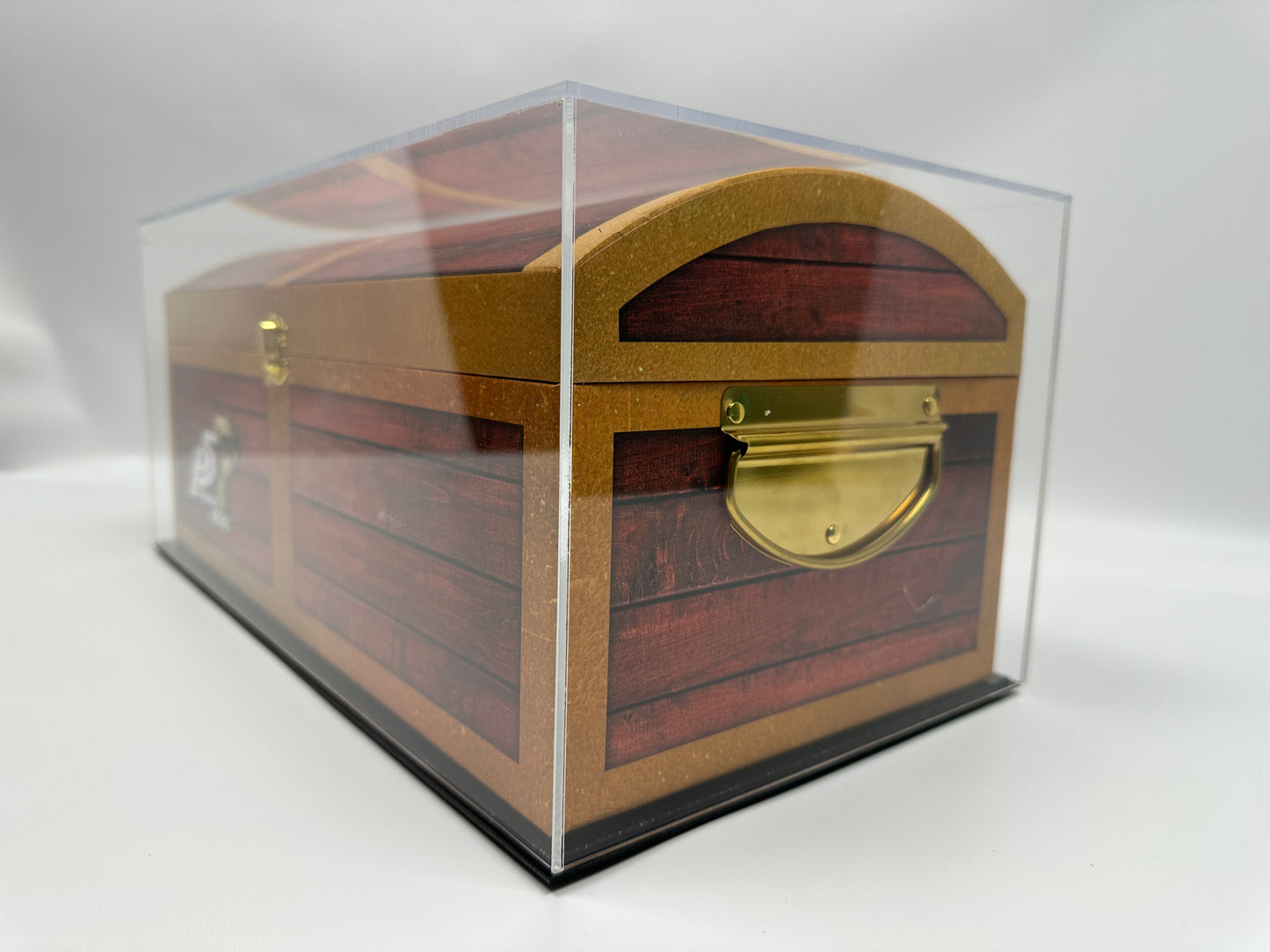 Set Of 6 Clear Acrylic Boxes With Black Bases