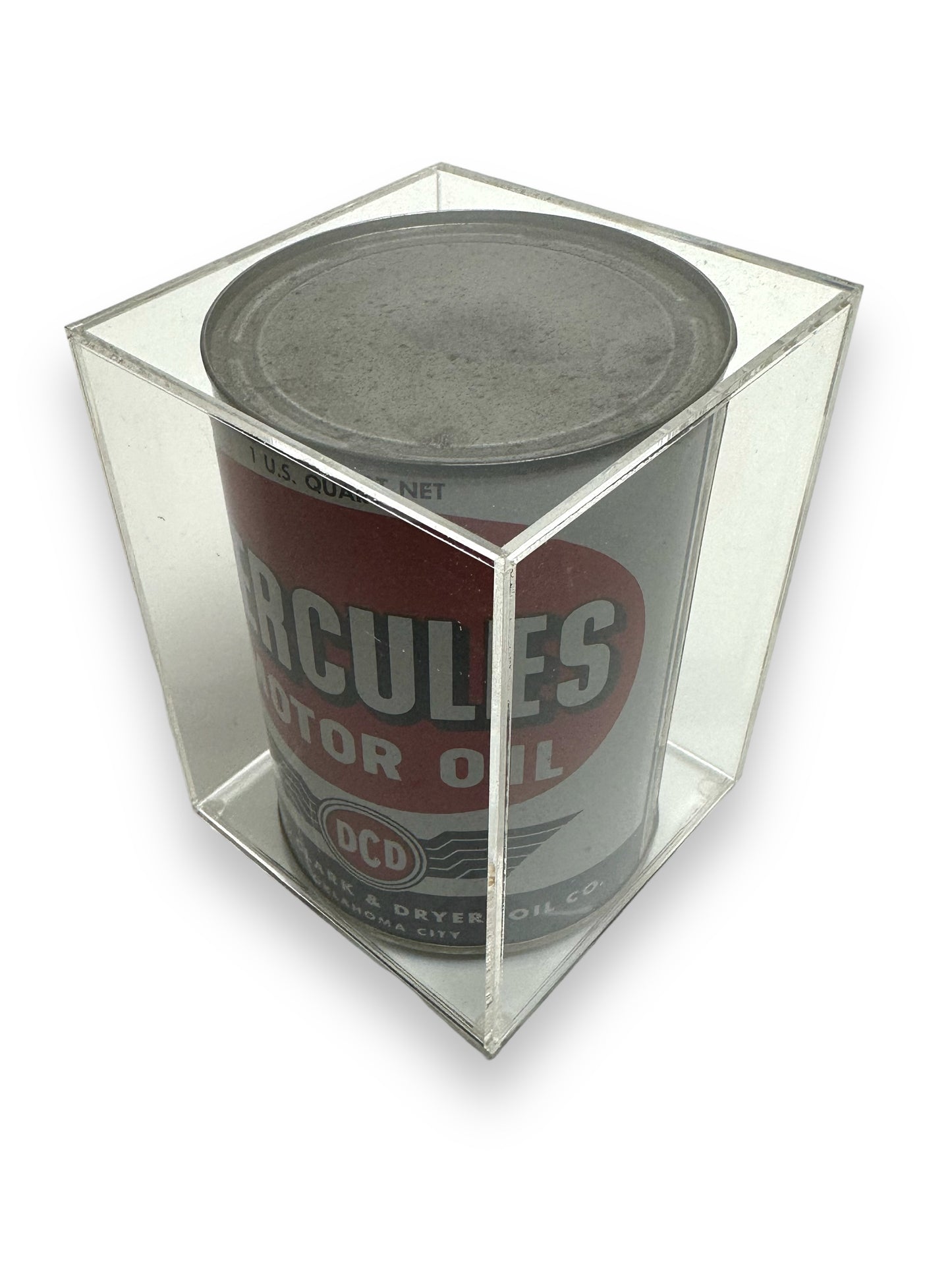 Old Oil Cans Acrylic Display Case