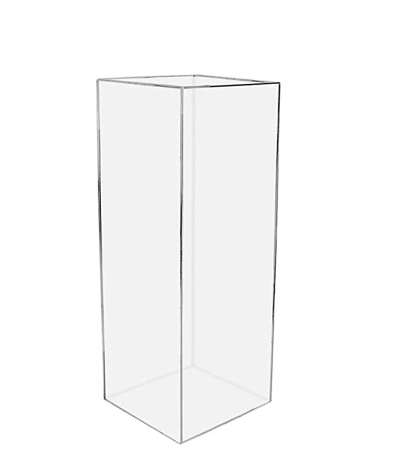 Custom Made Clear Tall Acrylic Pedestal