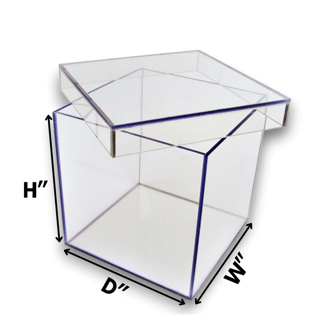 Acrylic Watertight Box With Shoe Top Lid