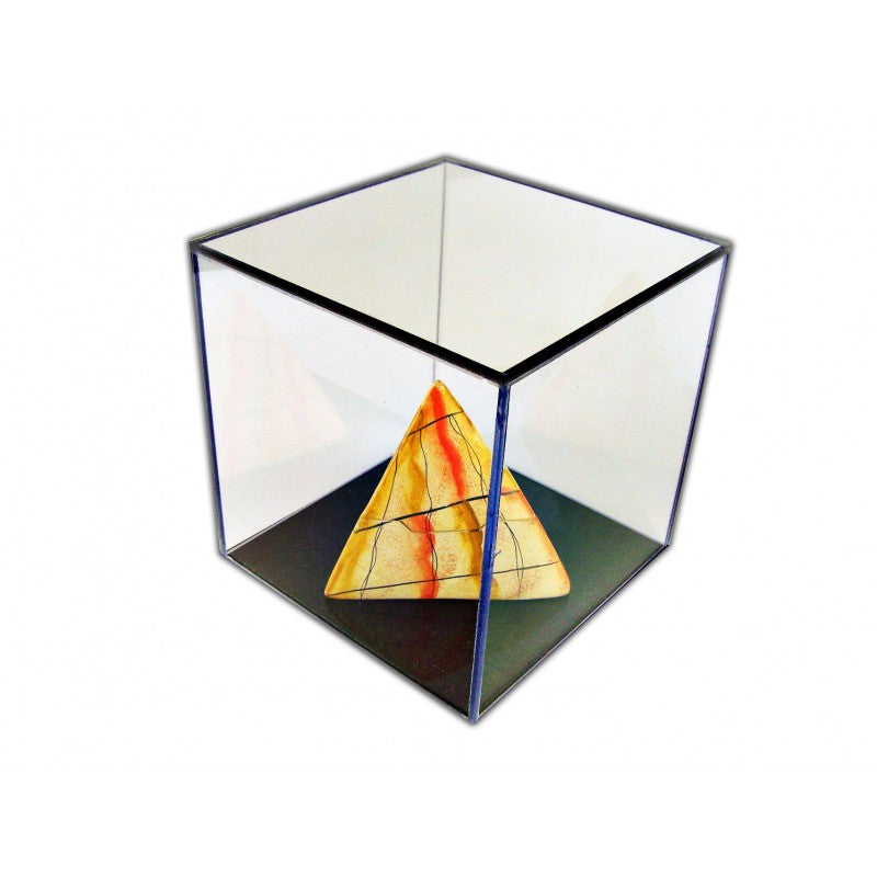 Custom Made Clear Acrylic Box With Base Museum Grade UV Filtering Cast Material