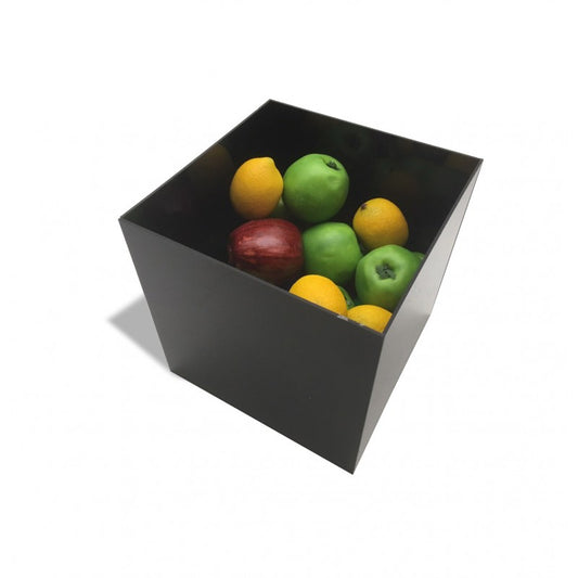 1/4" Thick Black Acrylic 5-Sided Box