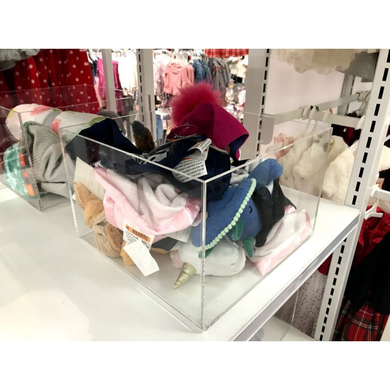 5 Sided Clear Acrylic Box - Custom Size