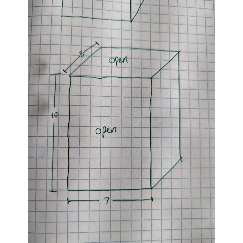 Custom Made 4 Sided Acrylic Box 3/16" Thick
