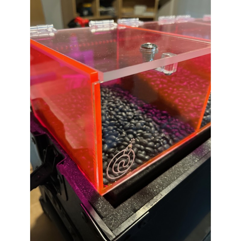 Custom Made Acrylic Box With Five Compartments And Camlocks