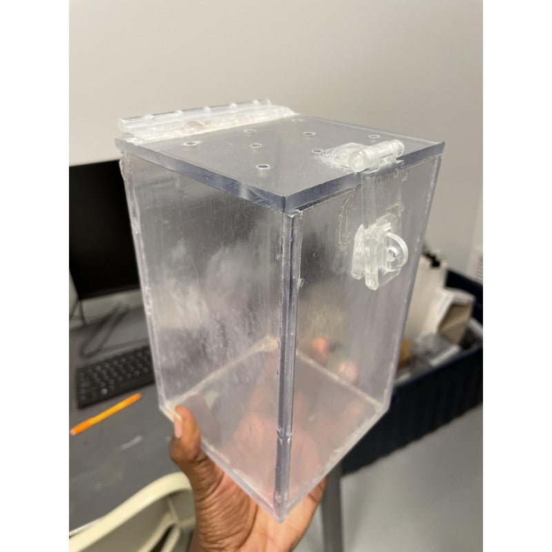 Custom Made Acrylic Box With Top Lid/Hasp And Holes (20pcs)