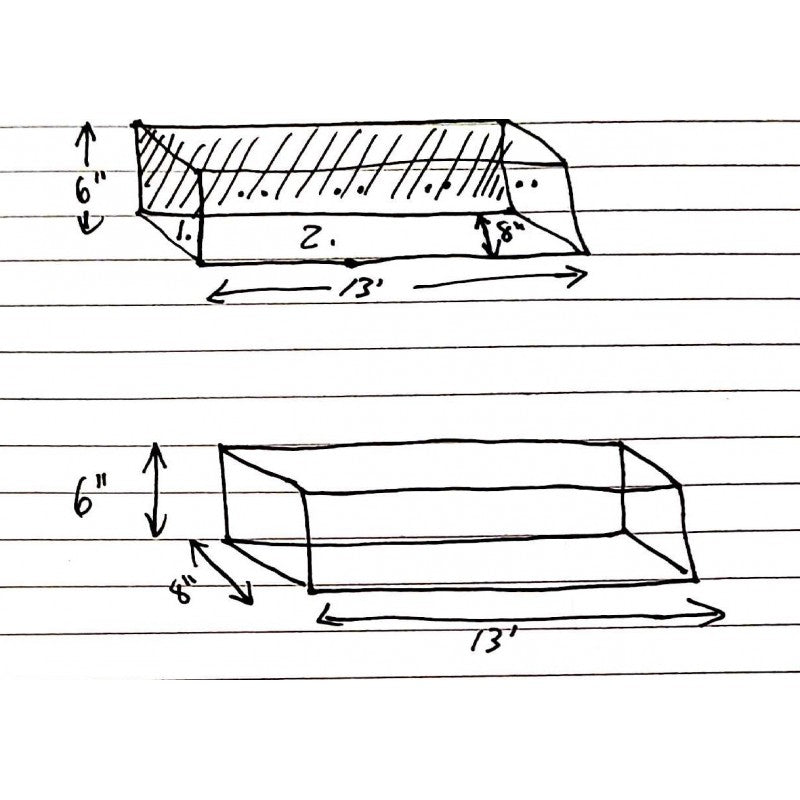 Custom Made Clear Acrylic Box - Open On Back Side