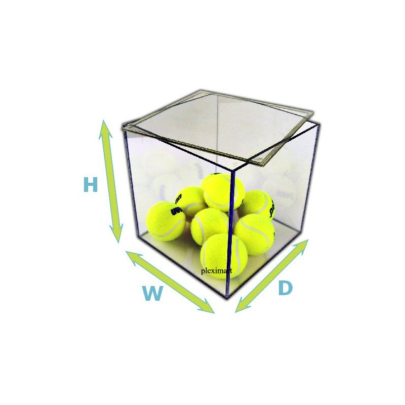 Custom Made Clear Acrylic Box With Easy Removable Top Lid