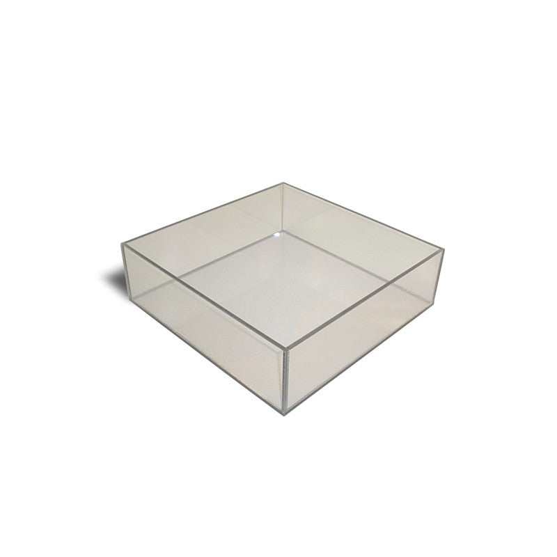 Frosted And White Acrylic Tray 3/16" Thick