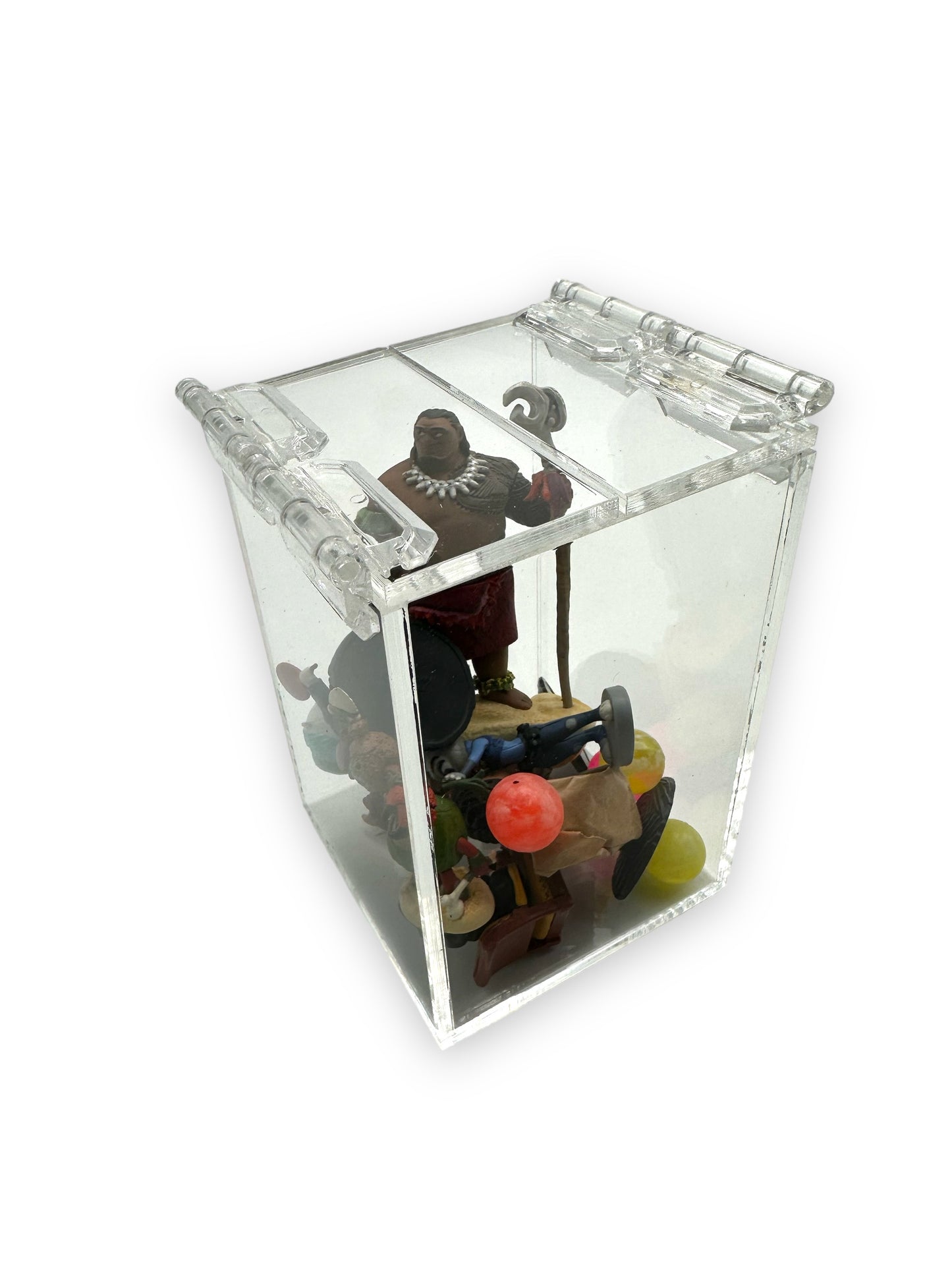 Custom Made Acrylic Boxes With Top Hinged Lids