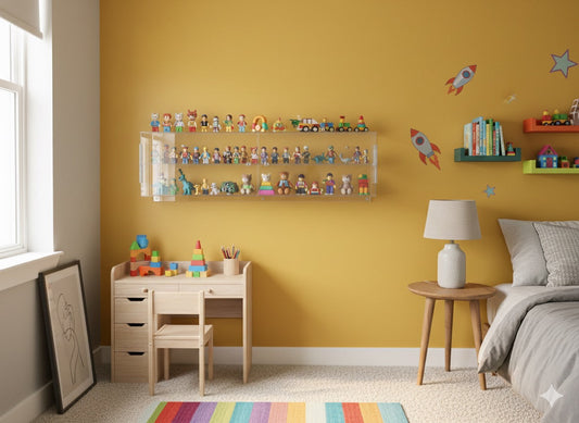 Custom Made Wall Mounted Acrylic Display Case With Two Doors (Car Model Display, Toys).