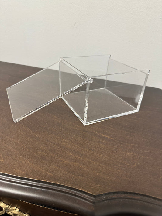 Custom-Made Acrylic Boxes with Swing-Open Corners 