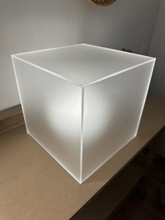 Custom made frosted acrylic box