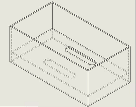 Custom Made 2 Clear Acrylic Boxes With Laser Cut Out - Laboratory Test 