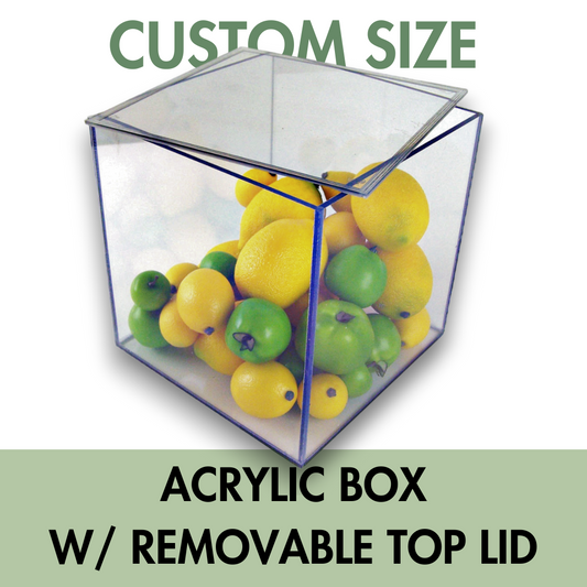 Customized Acrylic Box Acrylic Boxes w/ Lids - Custom Size – Pleximart