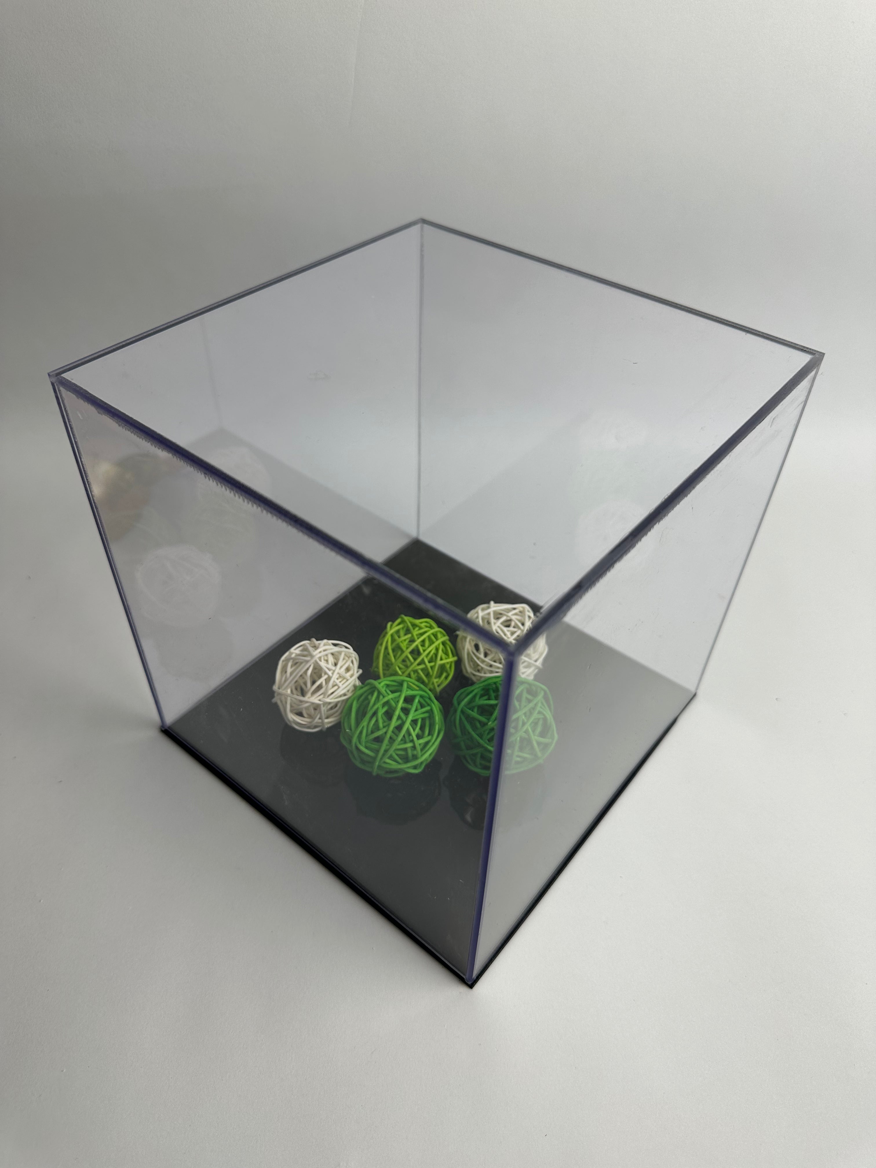 Custom Made Acrylic Display Cases With Black Bases – Pleximart