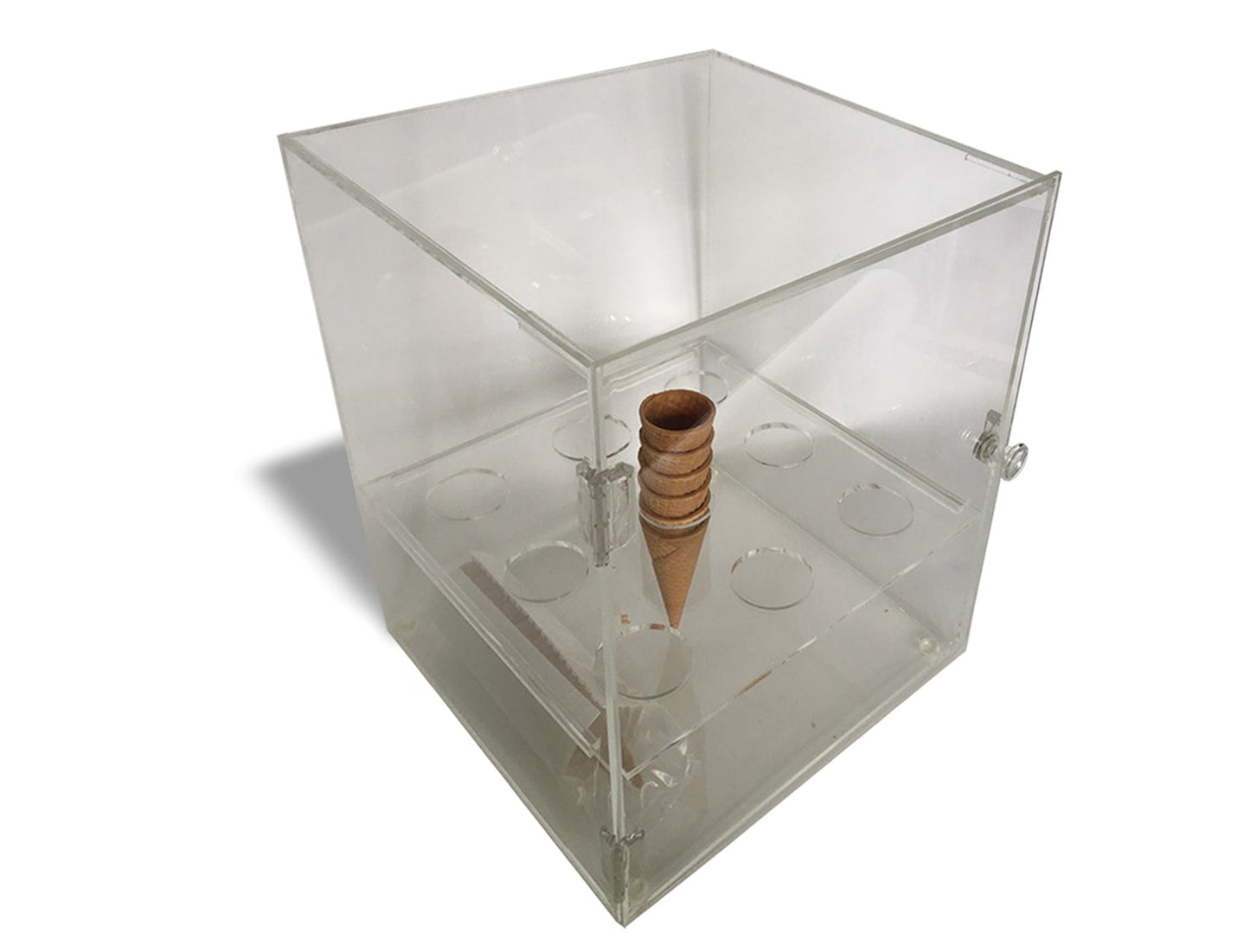 Small Ice Cream Waffle Cone Acrylic Display Cabinet