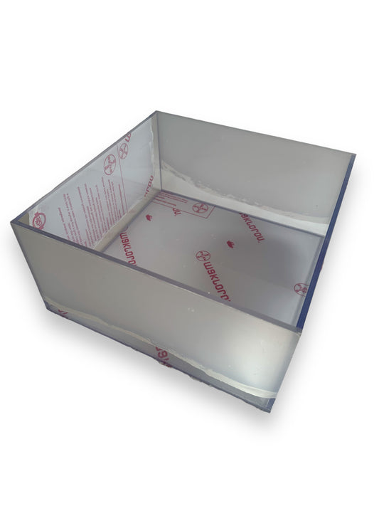 Custom Made Clear Heavy Duty Polycarbonate Box 3/8” Thick
