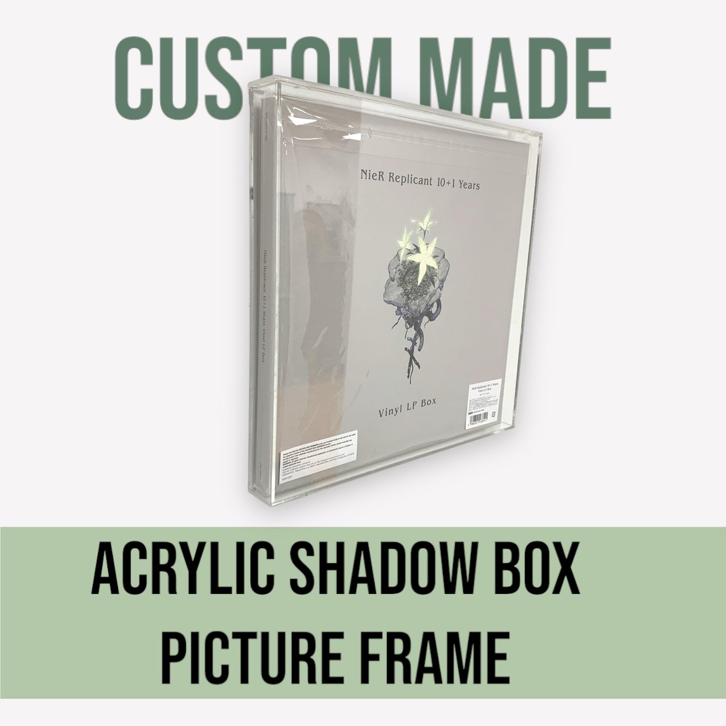 Custom made acrylic shadow boxes