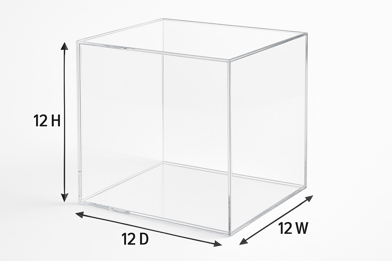 Pleximart selling 5 sided clear acrylic display boxes and cases