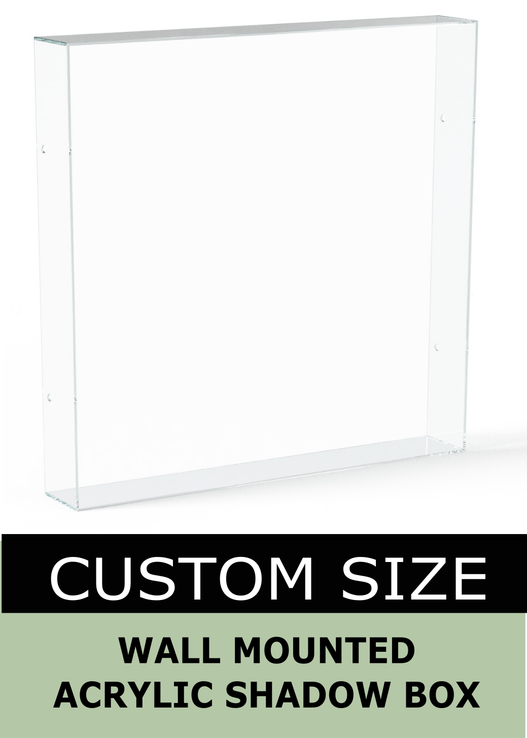 Custom Wall Mounted Boxes Custom OEM 4 Layers Wall Mounted Acrylic