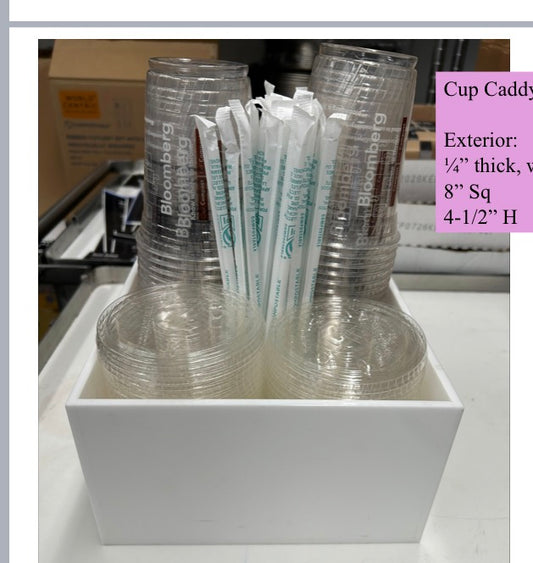 Custom Acrylic Table Displays / Napkin Holders,Utensil Kits, Cup Caddies