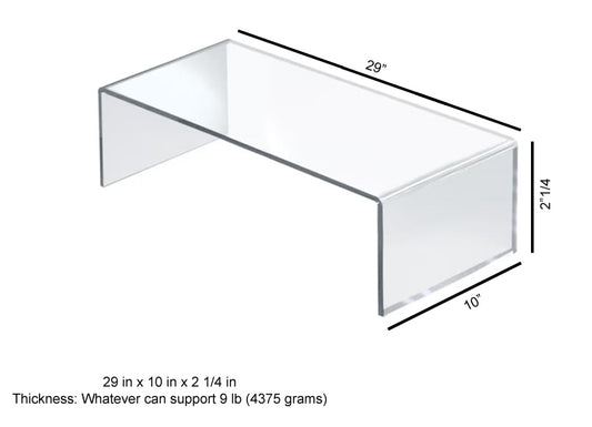 Custom Made Acrylic Plexiglass Display Riser